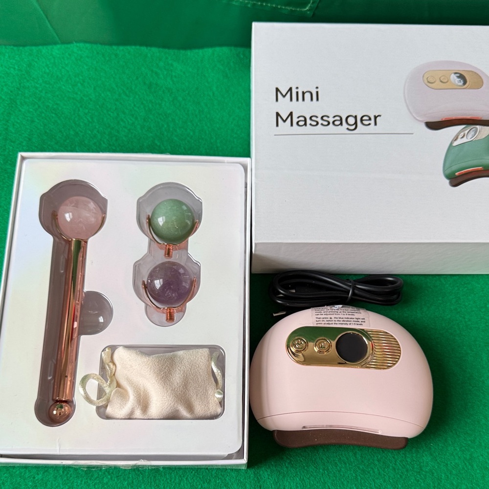 Sephora Mini Massager Set with Pink, Green, and Purple Accents
